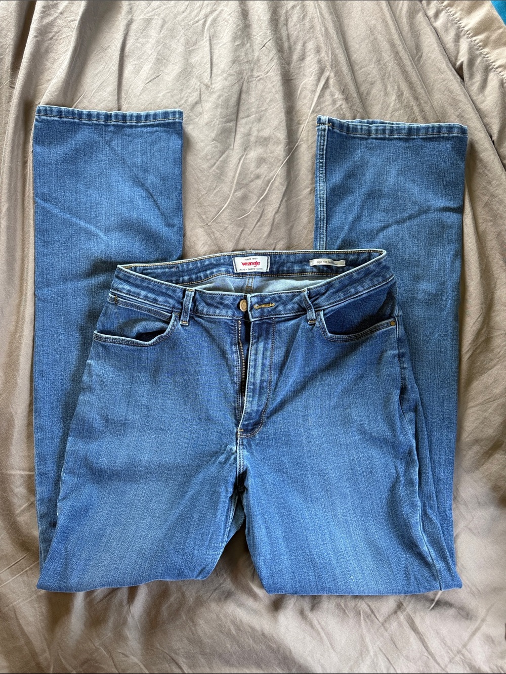 Wrangler Boot Cut Denim Jeans - Medium Blue